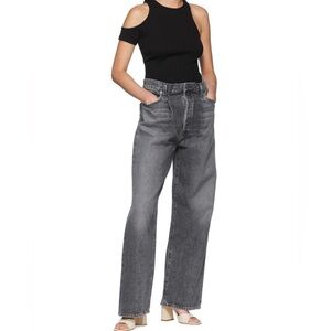 NWT Aritzia AGOLDE Dax Tuck Upsize Wide Leg Denim in Pism size 26